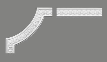 Wand 250 PU  8,1x2cm  feste Stuckleiste für Wandgestaltung